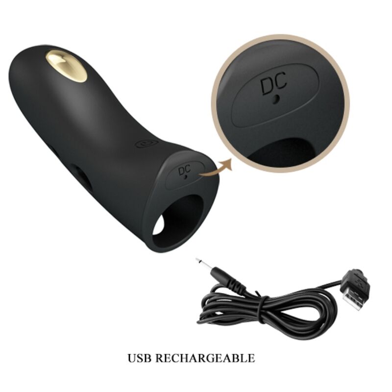 PRETTY LOVE - MARICO BLACK ELECTRO-STIMULATOR FINGER COVER - Amore24