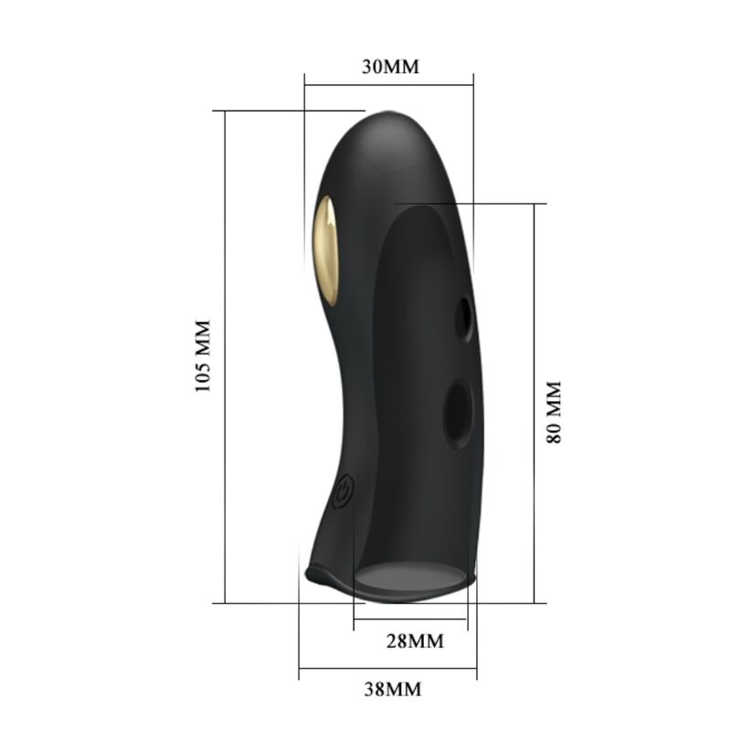 PRETTY LOVE - MARICO BLACK ELECTRO-STIMULATOR FINGER COVER - Amore24