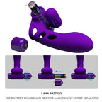 PRETTY LOVE - ORLANDO PURPLE VIBRATOR FINGER COVER - Amore24
