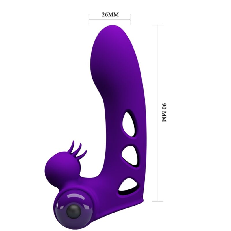 PRETTY LOVE - ORLANDO PURPLE VIBRATOR FINGER COVER - Amore24