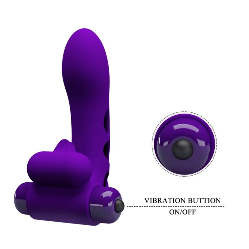 PRETTY LOVE - ORLANDO PURPLE VIBRATOR FINGER COVER - Amore24