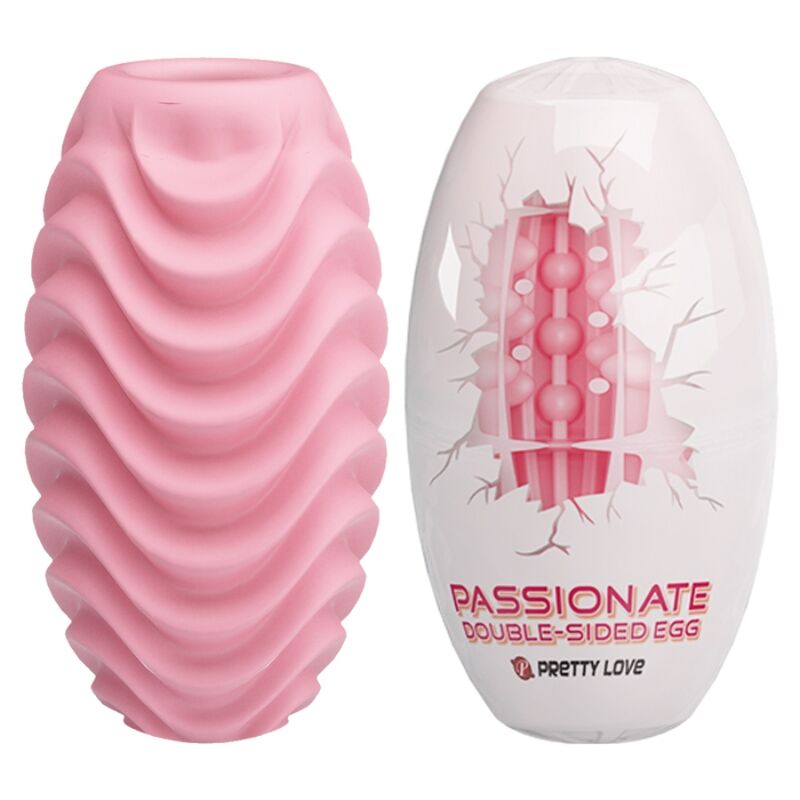 PRETTY LOVE - PINK DOUBLE SIDED MASTURBATOR EGG - Amore24