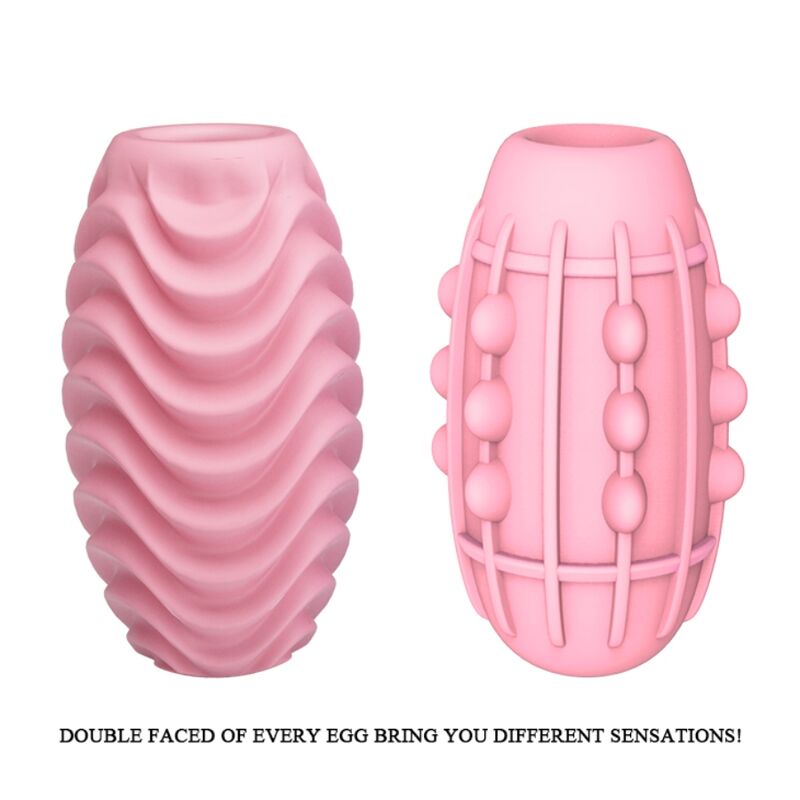 PRETTY LOVE - PINK DOUBLE SIDED MASTURBATOR EGG - Amore24