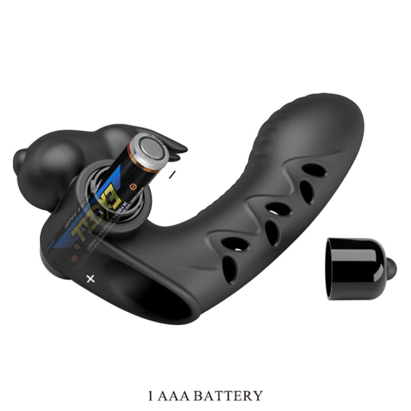 PRETTY LOVE - VANCE BLACK RABBIT VIBRATOR FINGER COVER - Amore24