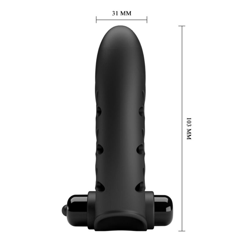PRETTY LOVE - VANCE BLACK RABBIT VIBRATOR FINGER COVER - Amore24
