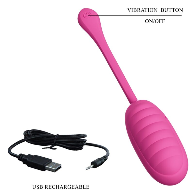 PRETTY LOVE - CATALINA PINK RECHARGEABLE VIBRATING EGG - Amore24