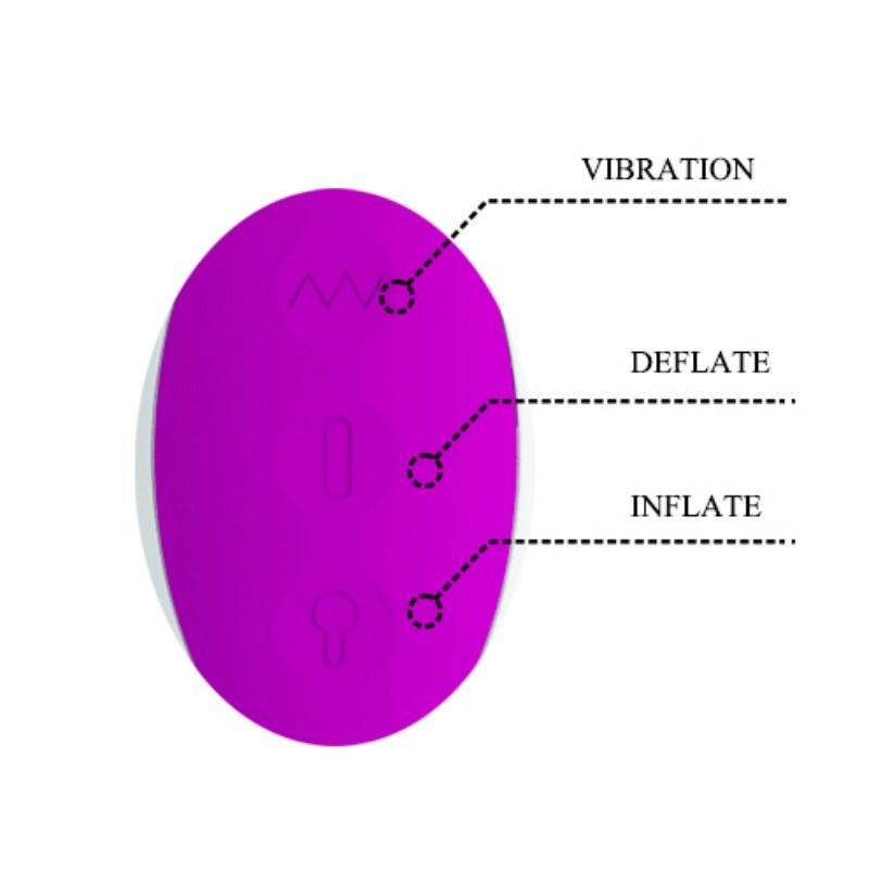 PRETTY LOVE - DEMPSEY RECHARGEABLE INFLATABLE VIBRATOR - Amore24