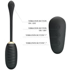 PRETTY LOVE - DOREEN LUXURY RECHARGEABLE VIBRATING EGG BLACK REMOTE CONTROL - Amore24