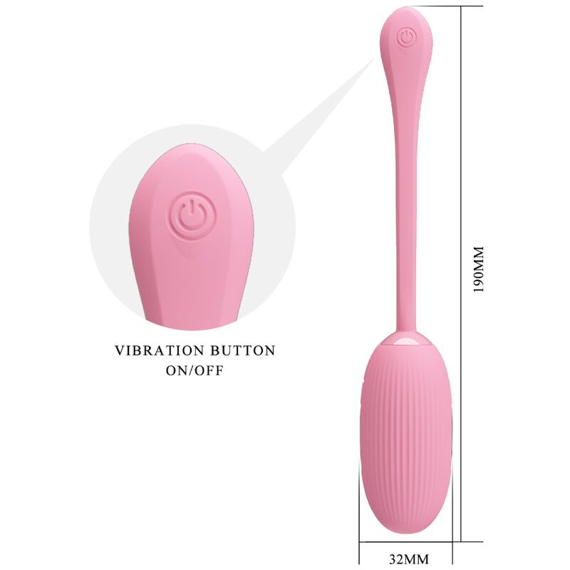 PRETTY LOVE - DOREEN PINK RECHARGEABLE VIBRATING EGG - Amore24