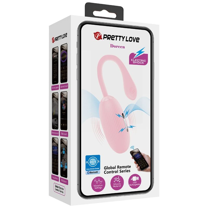 PRETTY LOVE - DOREEN PINK RECHARGEABLE VIBRATING EGG - Amore24