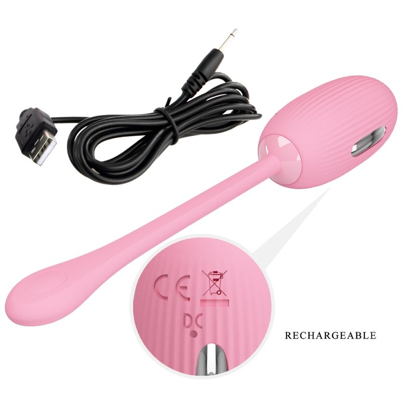 PRETTY LOVE - DOREEN PINK RECHARGEABLE VIBRATING EGG - Amore24
