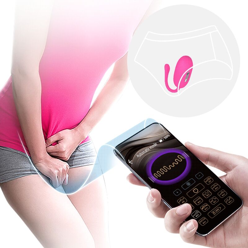 PRETTY LOVE - DOREEN RECHARGEABLE VIBRATING EGG MAGENTA REMOTE CONTROL - Amore24