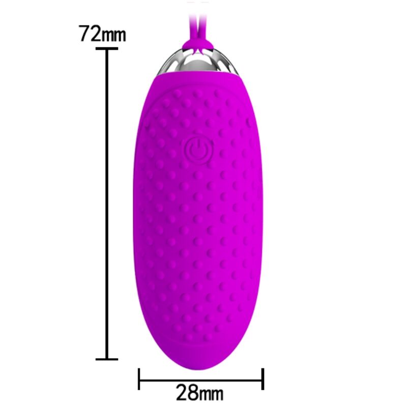 PRETTY LOVE - JOANNA VIBRATING EGG REMOTE CONTROL 12 MODES - Amore24