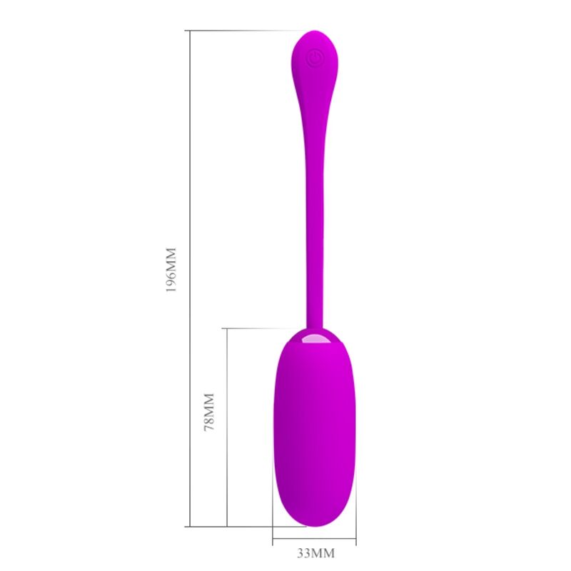 PRETTY LOVE - JULIUS WATERPROOF-RECHARGEABLE VIBRATING EGG PURPLE - Amore24