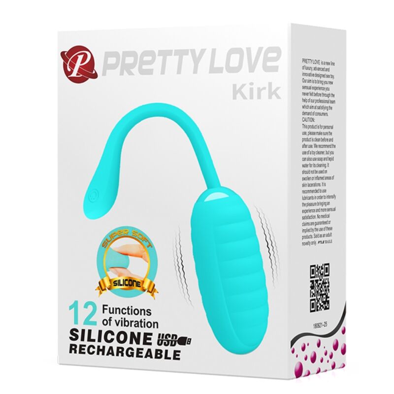 PRETTY LOVE - KIRK RECHARGEABLE VIBRATING EGG LIGHT GREEN - Amore24