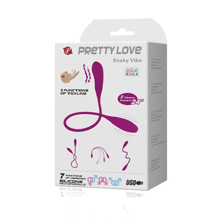 PRETTY LOVE - SMART SNAKY VIBE VIBRATOR 7 V + 3 TICKLING - Amore24