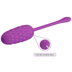 PRETTY LOVE - VIBRATING EGG WITH PURPLE RECHARGEABLE MARINE TEXTURE - Amore24