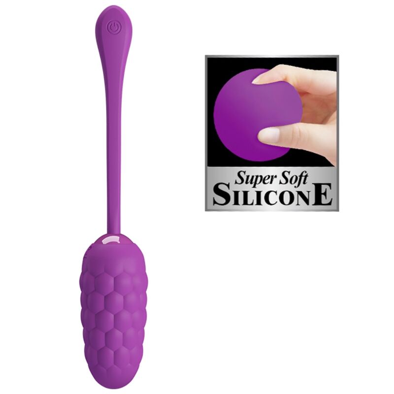 PRETTY LOVE - VIBRATING EGG WITH PURPLE RECHARGEABLE MARINE TEXTURE - Amore24