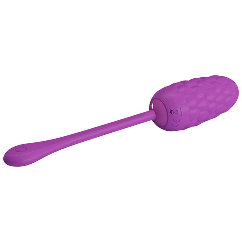 PRETTY LOVE - VIBRATING EGG WITH PURPLE RECHARGEABLE MARINE TEXTURE - Amore24