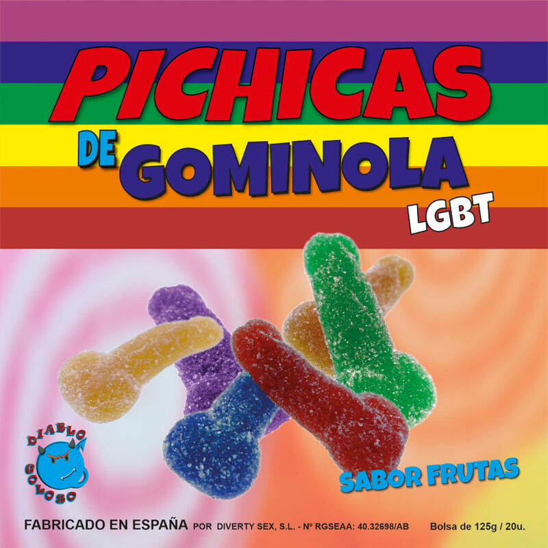 PRIDE - GUMMY PENIS FRUITS WITH SUGAR LGBT - Amore24