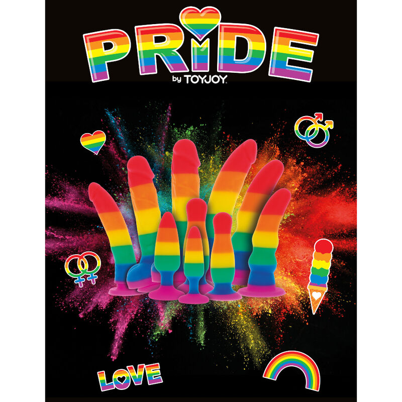 PRIDE - LGBT FLAG DILDO WAVE 17 CM - Amore24