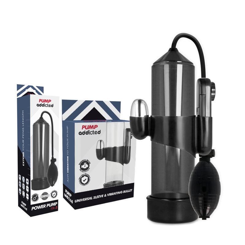 PUMP ADDICTED - RX3 BLACK VIBRATOR - Amore24