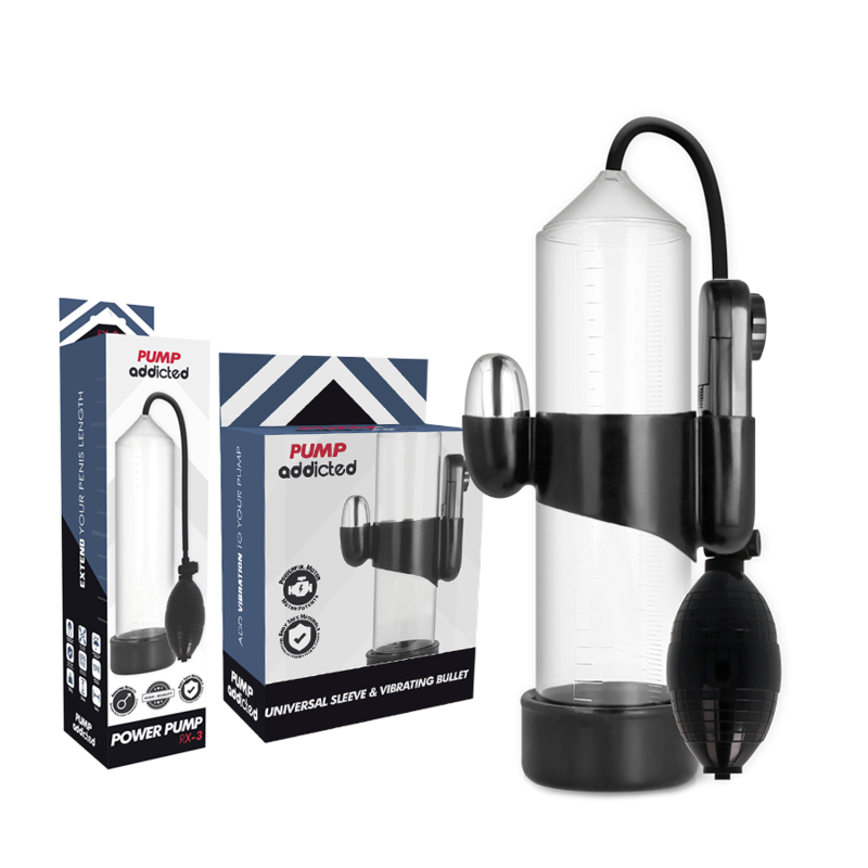 PUMP ADDICTED - RX3 TRANSPARENT VIBRATOR - Amore24