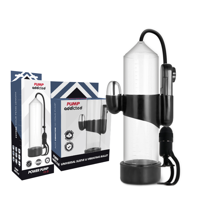 PUMP ADDICTED - RX5 TRANSPARENT VIBRATOR - Amore24