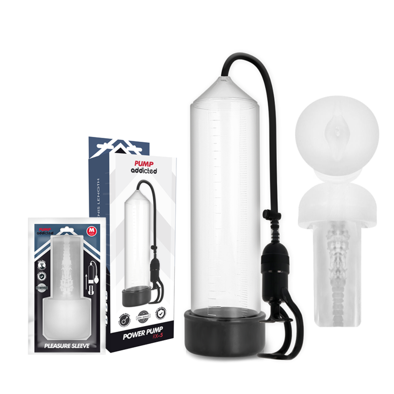 PUMP ADDICTED - RX5 TRANSPARENT WITH MASTURBATOR - Amore24