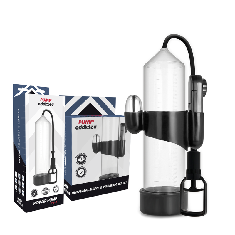 PUMP ADDICTED - RX7 TRANSPARENT VIBRATOR - Amore24