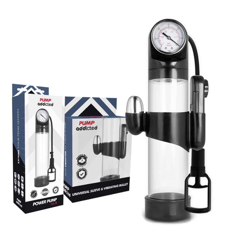 PUMP ADDICTED - RX9 TRANSPARENT VIBRATOR - Amore24