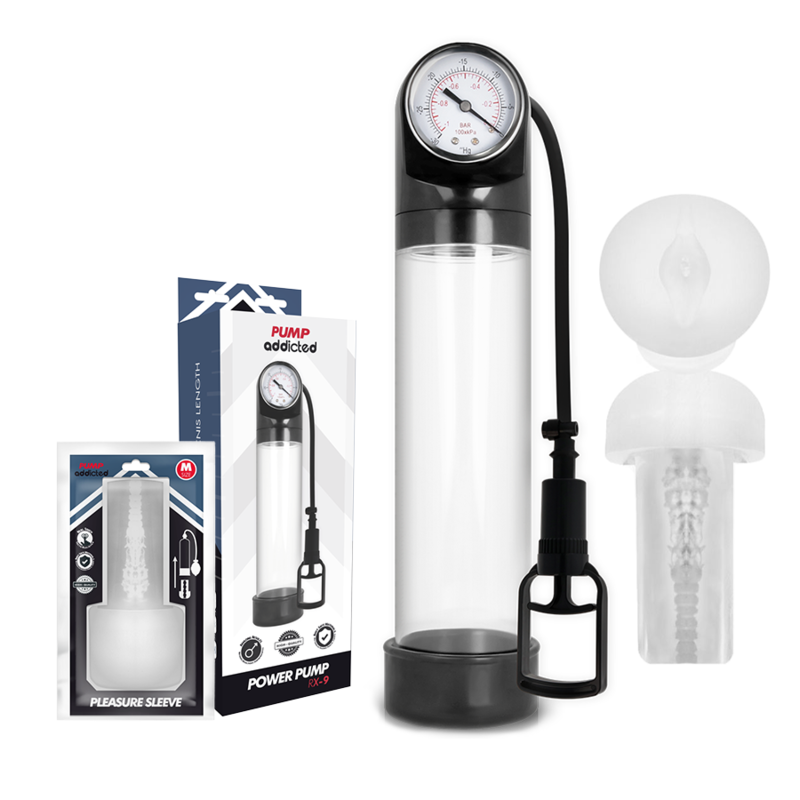 PUMP ADDICTED - RX9 TRANSPARENT WITH MASTURBATOR - Amore24
