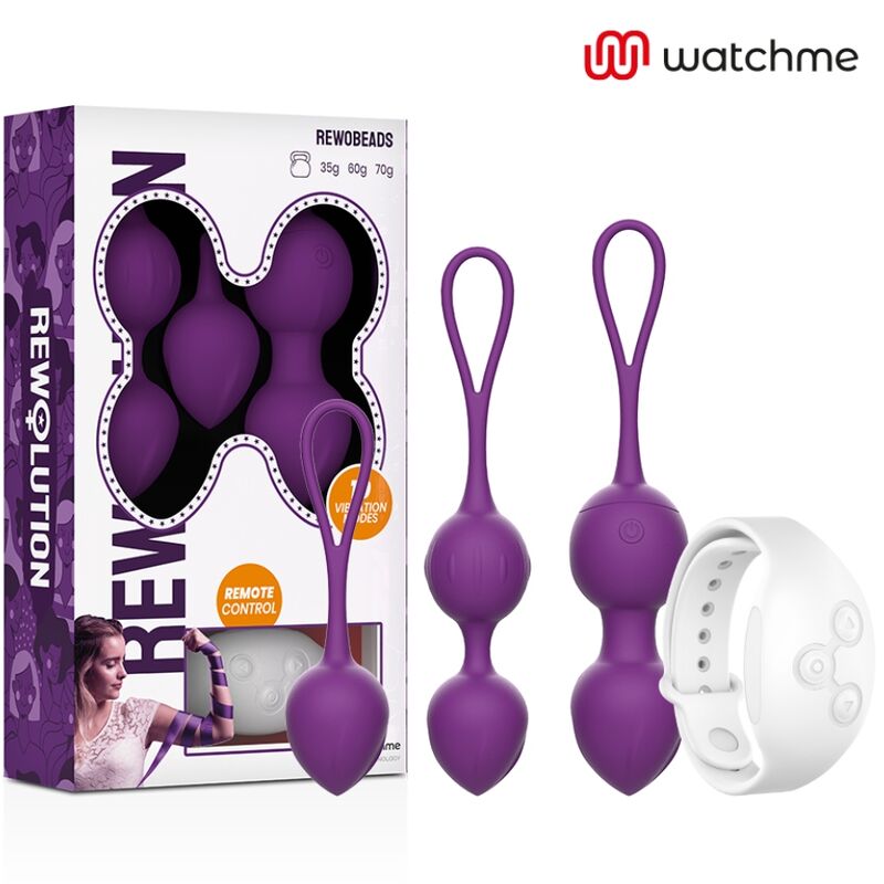 REWOLUTION - REWOBEADS VIBRATING BALLS REMOTE CONTROL WITH WATCHME TECHNOLOGY - Amore24