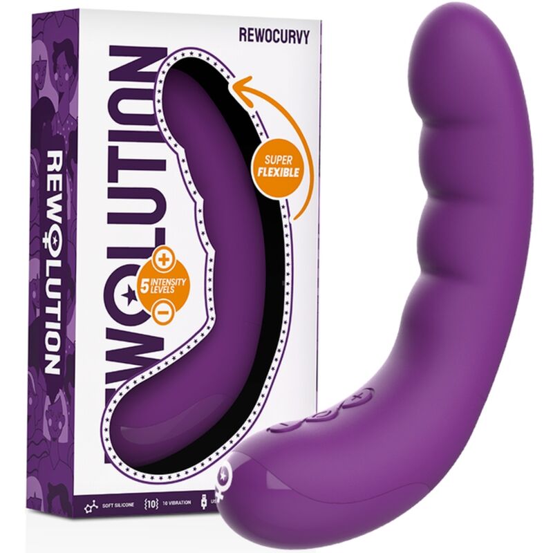 REWOLUTION - REWOCURVY RECHARGEABLE FLEXIBLE VIBRATOR - Amore24