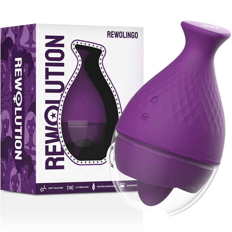 REWOLUTION - REWOLINGO VIBRATOR WITH TONGUE - Amore24