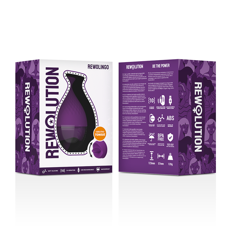 REWOLUTION - REWOLINGO VIBRATOR WITH TONGUE - Amore24