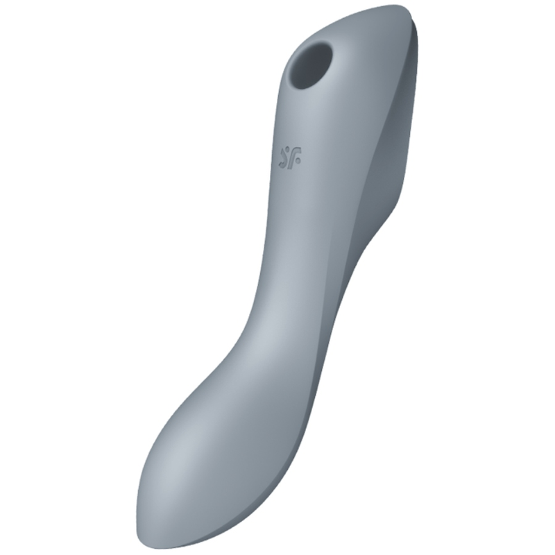 SATISFYER - CURVY TRINITY 3 AIR PULSE VIBRATOR GREY - Amore24