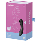 SATISFYER - CURVY TRINITY 4 AIR PULSE VIBRATOR BLACK - Amore24