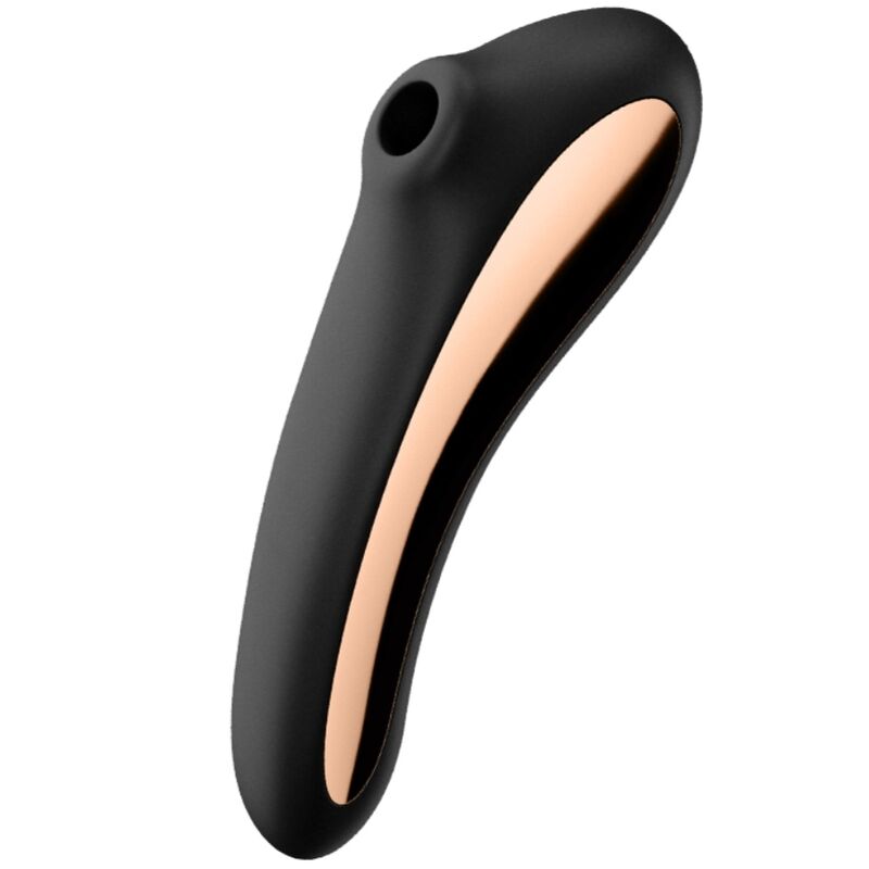 SATISFYER - DUAL KISS AIR PULSE VIBRATOR BLACK - Amore24