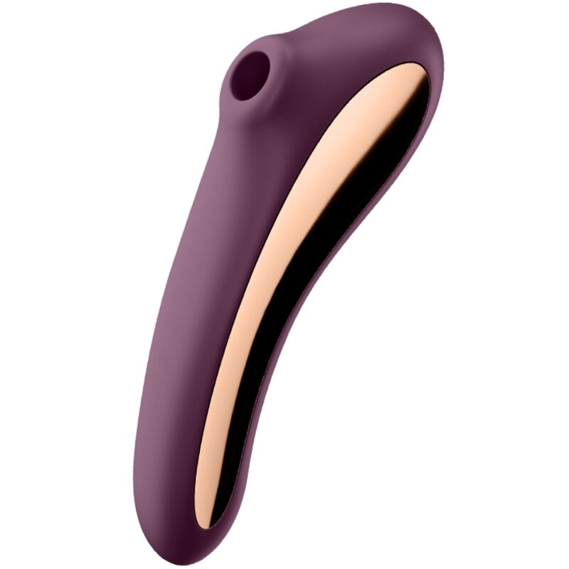 SATISFYER - DUAL KISS AIR PULSE VIBRATOR WINE RED - Amore24
