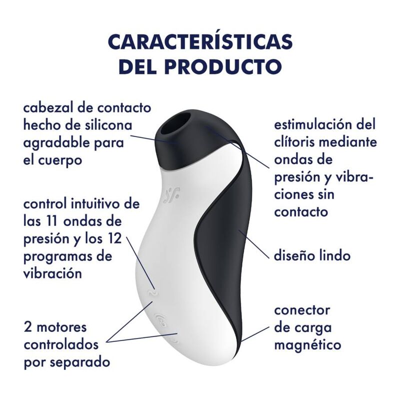 SATISFYER - ORCA AIR PULSE STIMULATOR + VIBRATION - Amore24