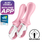 SATISFYER - AIR PUMP BOOTY 5+ INFLATABLE ANAL VIBRATOR PINK - Amore24