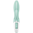 SATISFYER - AIR PUMP BUNNY 5+ INFLATABLE RABBIT VIBRATOR APP GREEN - Amore24