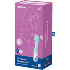 SATISFYER - AIR PUMP VIBRATOR 5+ INFLATABLE G-SPOT VIBRATOR APP BLUE - Amore24