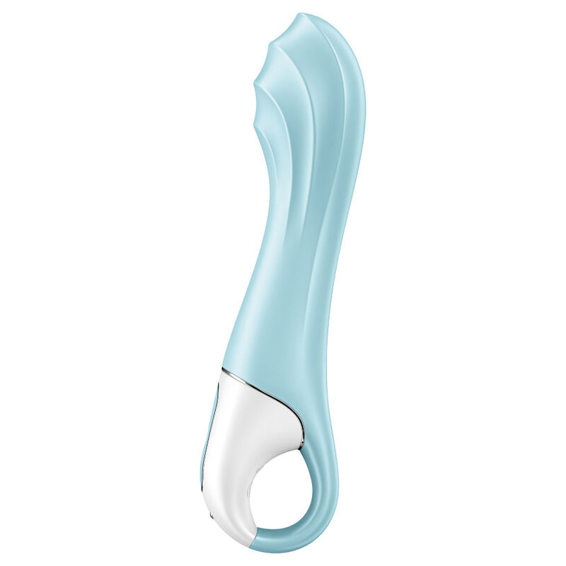 SATISFYER - AIR PUMP VIBRATOR 5+ INFLATABLE G-SPOT VIBRATOR APP BLUE - Amore24
