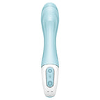 SATISFYER - AIR PUMP VIBRATOR 5+ INFLATABLE G-SPOT VIBRATOR APP BLUE - Amore24