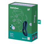 SATISFYER - EPIC DUO RING VIBRATOR APP BLUE - Amore24