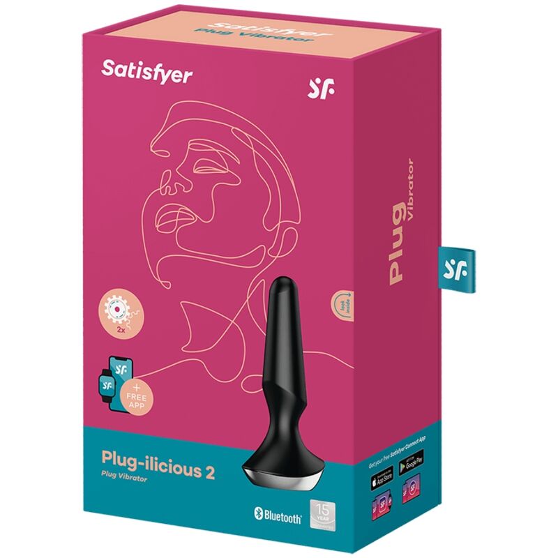 SATISFYER - PLUG ILICIOUS 2 PLUG VIBRATOR BLACK - Amore24