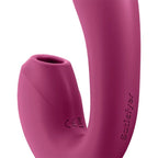 SATISFYER - SUNRAY STIMULATOR AND VIBRATOR APP RED - Amore24
