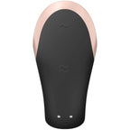 SATISFYER - DOUBLE LOVE LUXURY PARTNER VIBRATOR BLACK - Amore24